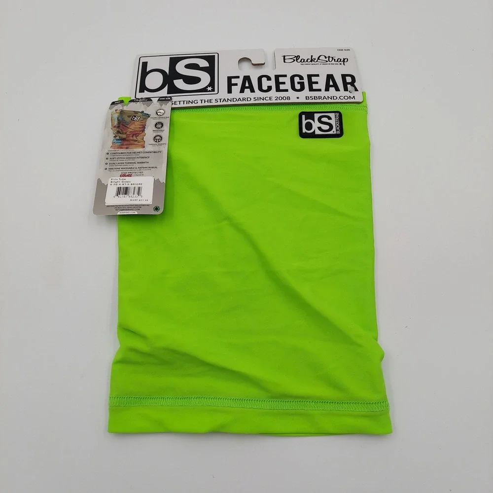BlackStrap Kids Tube Face Mask One Size Bright Green New Neck Gaiter UPF 50+